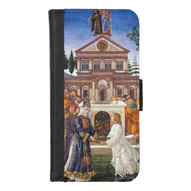 Temptations of Christ, Sandro Botticelli iPhone Wallet Case (Front)