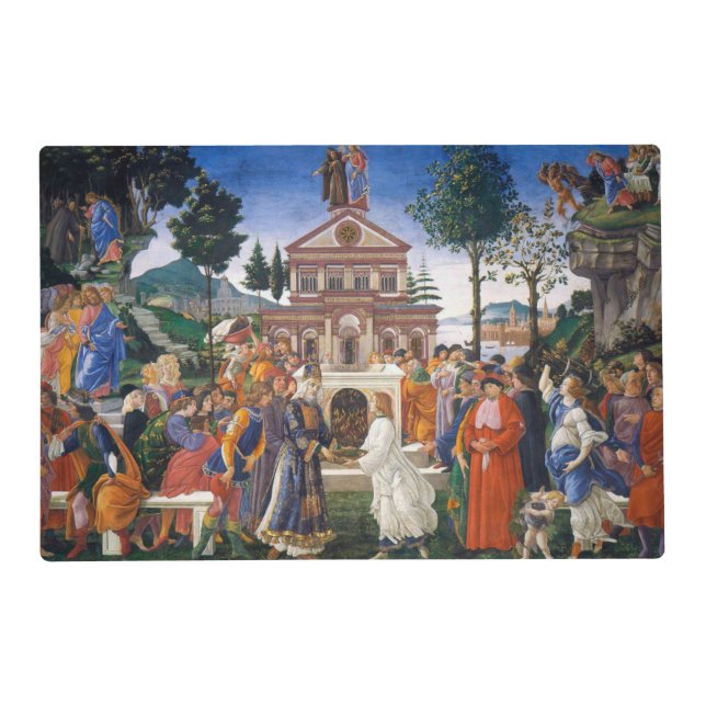 Temptations of Christ, Sandro Botticelli Placemat (Front)