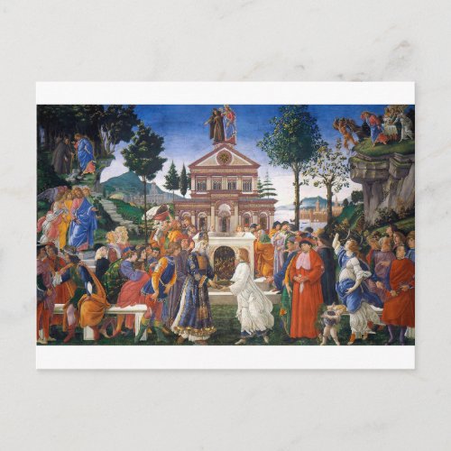 Temptations of Christ Sandro Botticelli Postcard