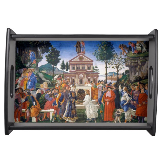 Temptations of Christ, Sandro Botticelli Serving Tray (Front)