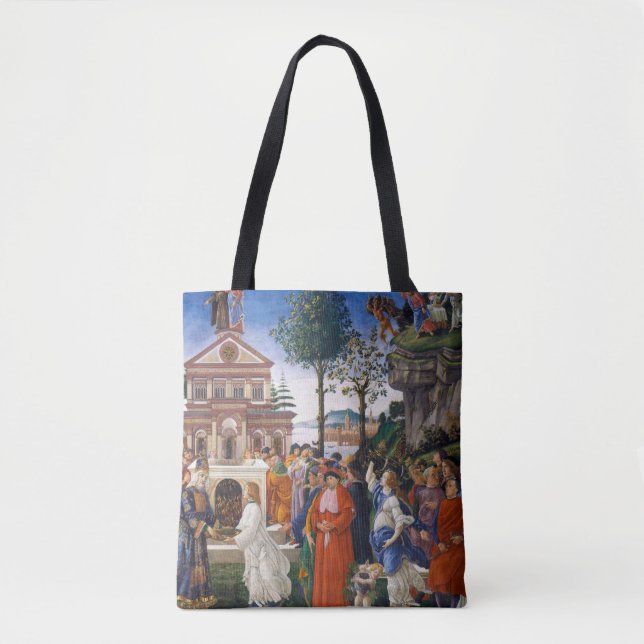 Temptations of Christ, Sandro Botticelli Tote Bag (Front)