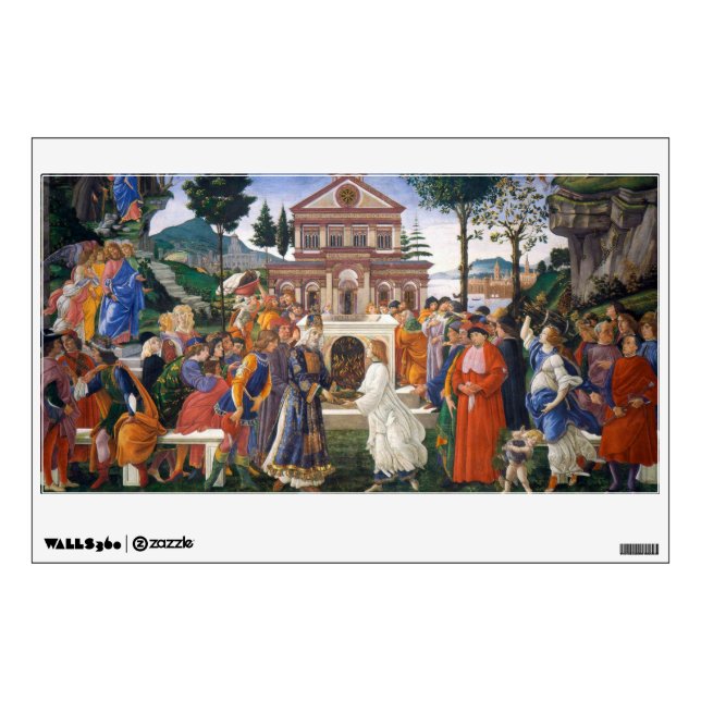 Temptations of Christ, Sandro Botticelli Wall Decal (Front)