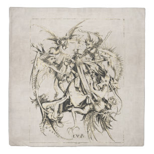 Temptations of St Anthony Duvet Cover
