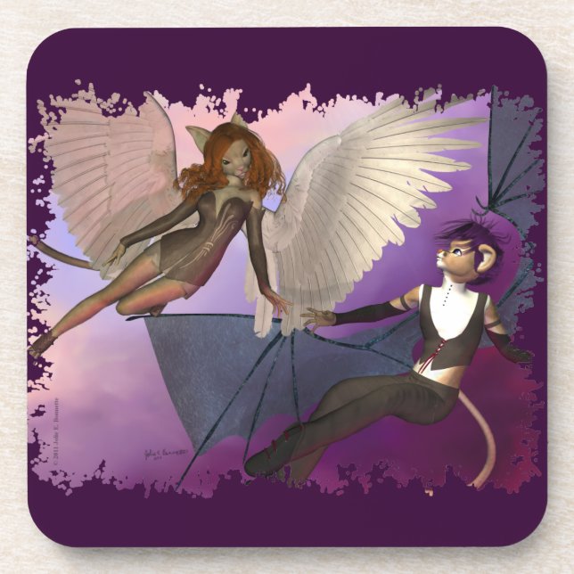 Tempted Plastic Coaster (Front)