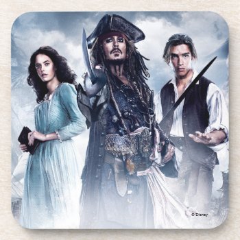 Tempted To Come Aboard? Beverage Coaster by DisneyPirates at Zazzle