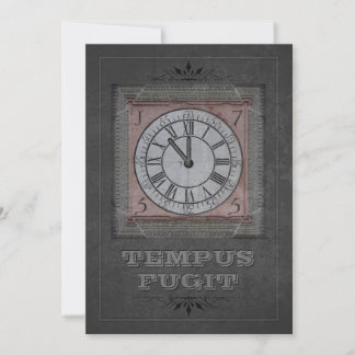Tempus Fugit (customizable) Holiday Card