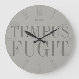 Tempus Fugit Large Clock