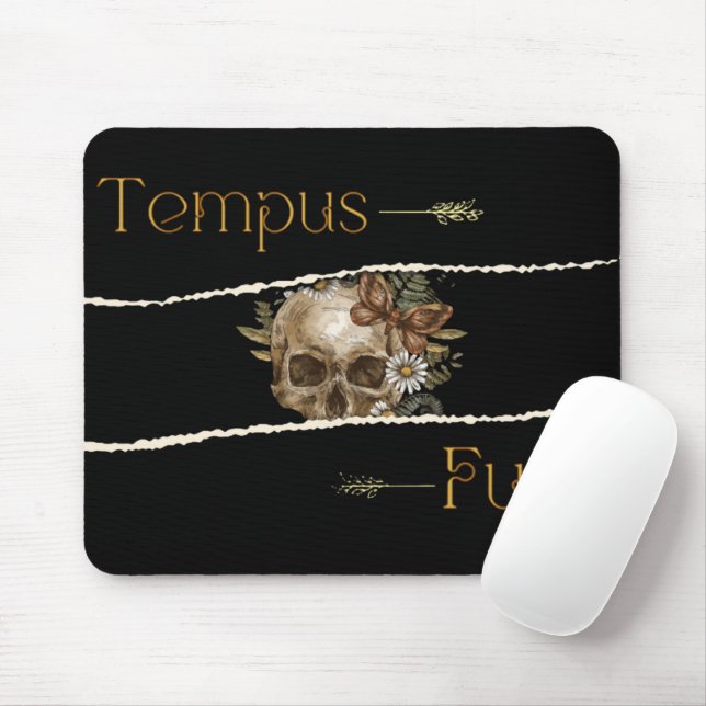 Tempus fugit mouse pad (With Mouse)