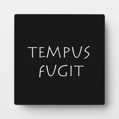 Tempus fugit plaque