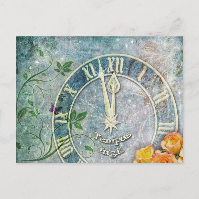 Tempus Fugit Postcard (Front)