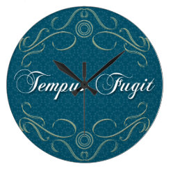 Tempus Fugit Wall Clocks | Zazzle