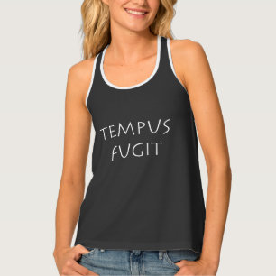 Tempus fugit tank top