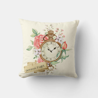 Tempus Fugit Throw Pillow