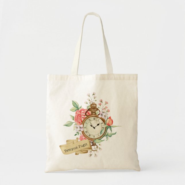 Tempus Fugit Tote Bag (Front)
