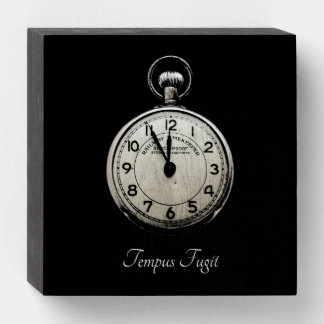 Tempus Fugit Wooden Box Sign