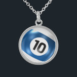 ten ball billiard pool game necklace<br><div class="desc">ten ball billiard pool game necklace</div>
