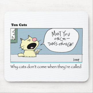 Ten Cats-c-harrop Mouse Pad