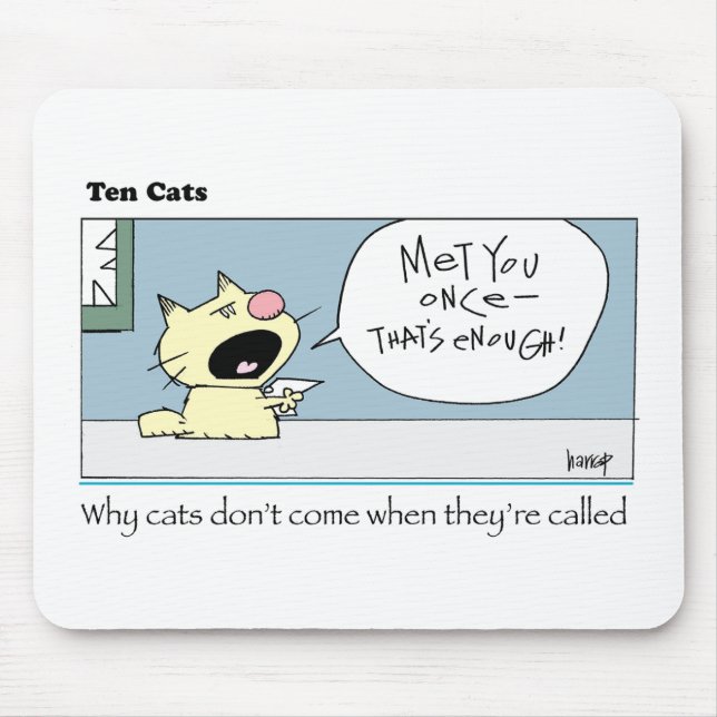 Ten Cats-c-harrop Mouse Pad (Front)