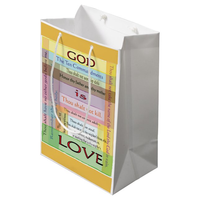 Ten Commandment Gift Bags (Front Angled)