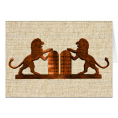 Ten Commandments and Lions (Front Horizontal)