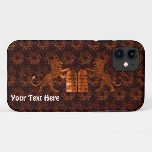 Ten Commandments and Lions iPhone 11 Case