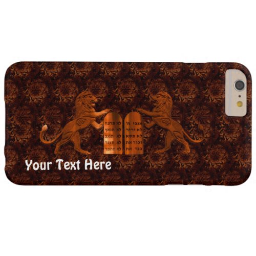 Ten Commandments and Lions Barely There iPhone 6 Plus Case