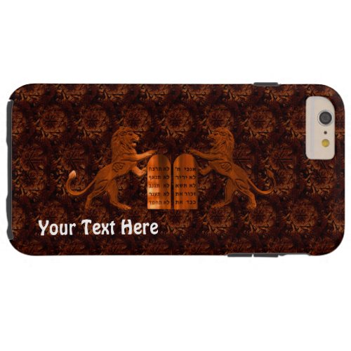 Ten Commandments and Lions Tough iPhone 6 Plus Case