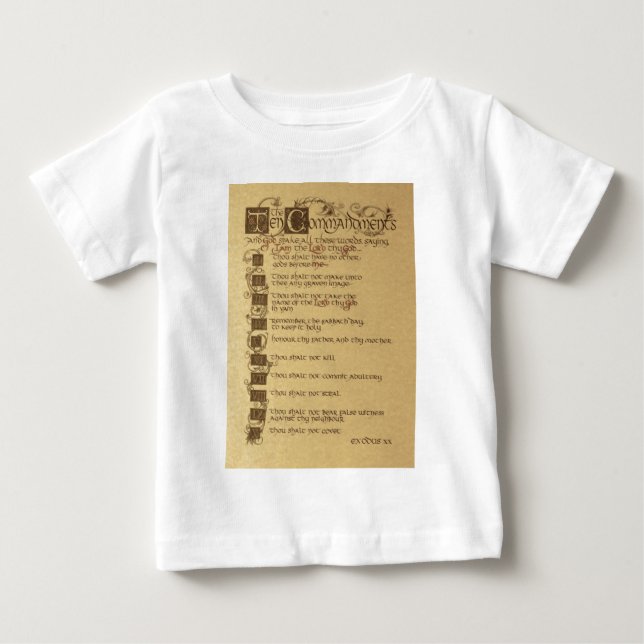 ten commandments baby T-Shirt (Front)