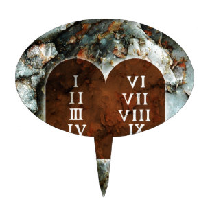 Ten Commandments Cake Topper