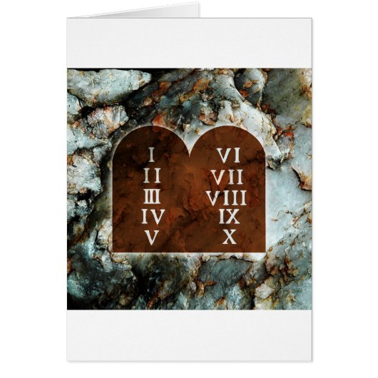 Ten Commandments Cards (Front)