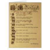 ten commandments cards (Front)