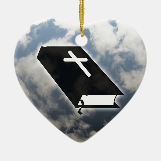 Ten Commandments Ceramic Ornament (Front)