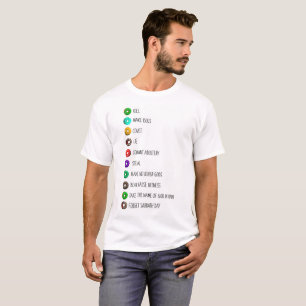 ten commandments funny list message humor religion T-Shirt