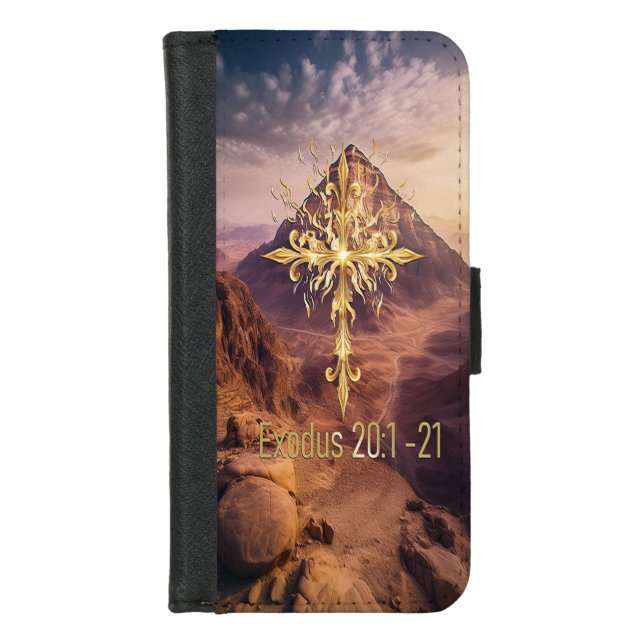Ten Commandments iPhone Wallet Case (Front)