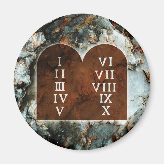 Ten Commandments Magnet (Front)