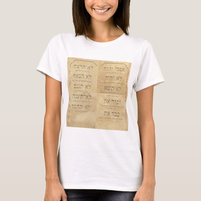 Ten Commandments Maternity Tank Top (Front)
