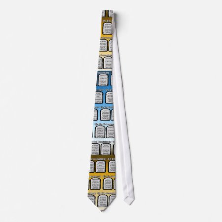 Ten Commandments Of The Holy Bible, God's Law Tie