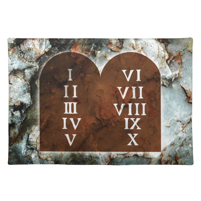 Ten Commandments Placemat (Front)