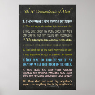 Ten Commandments Poster