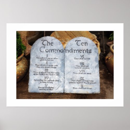 Ten Commandments Poster