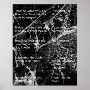 Ten Commandments Poster