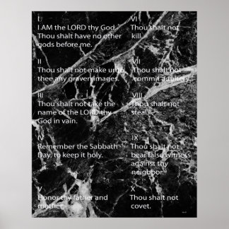 Ten Commandments Poster