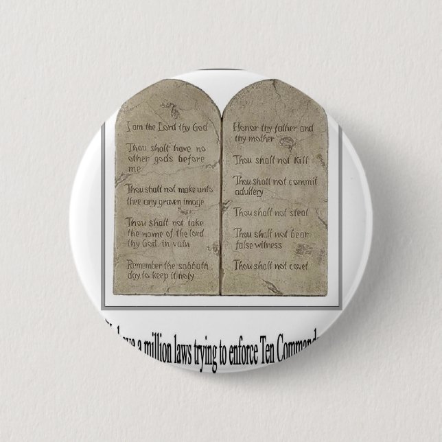Ten Commandments with Quote Button (Front)