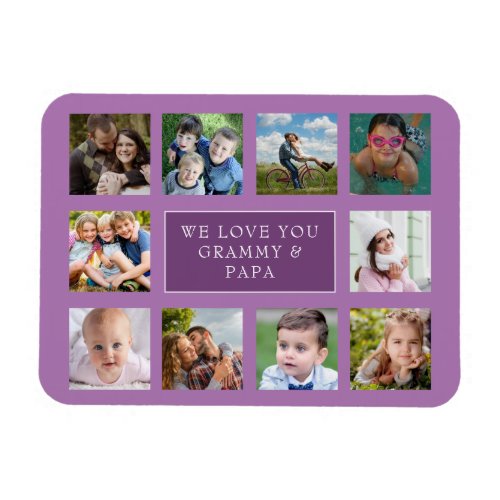 Ten Family Photo Collage Custom Magnet