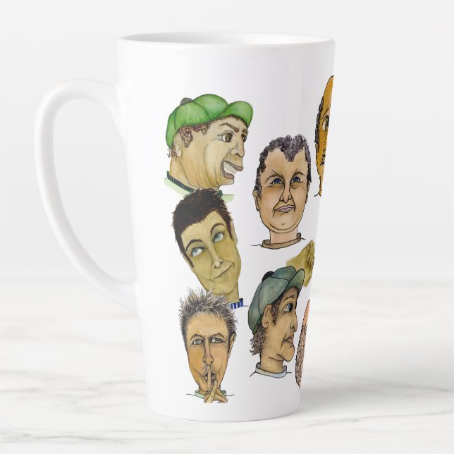 Ten Hilariously Funny Guys on a Tall 17 oz. Latte Mug (Left)