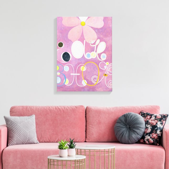 Ten Largest, No. 5, Adulthood | Hilma af Klint | Canvas Print (Insitu(LivingRoom))