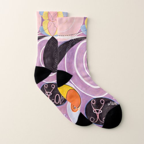 Ten Largest No 6 Adulthood  Hilma af Klint  Socks