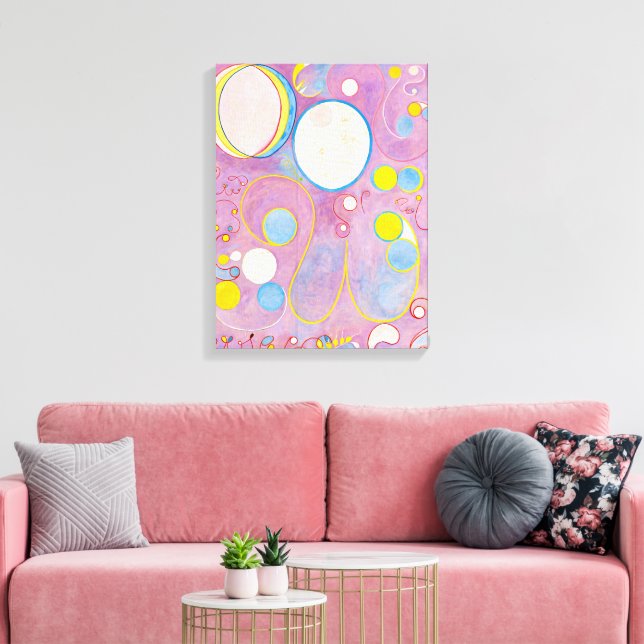 Ten Largest, No. 8, Adulthood | Hilma af Klint | Canvas Print (Insitu(LivingRoom))