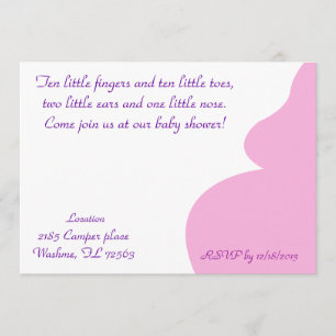 Ten little fingers ten little toes invitation