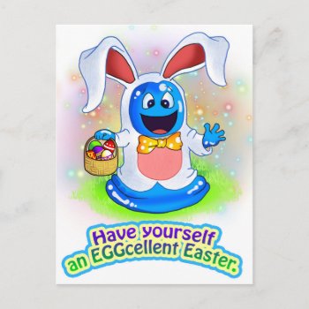 Ten Little Monsters:boris The Blob Bunny Postcard by Digital_Attic_95 at Zazzle